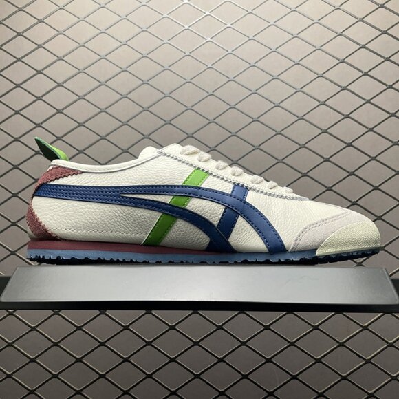 Mexico 66 White Leather Suede Sneakers Onitsuka Tiger - Picture 3 of 7